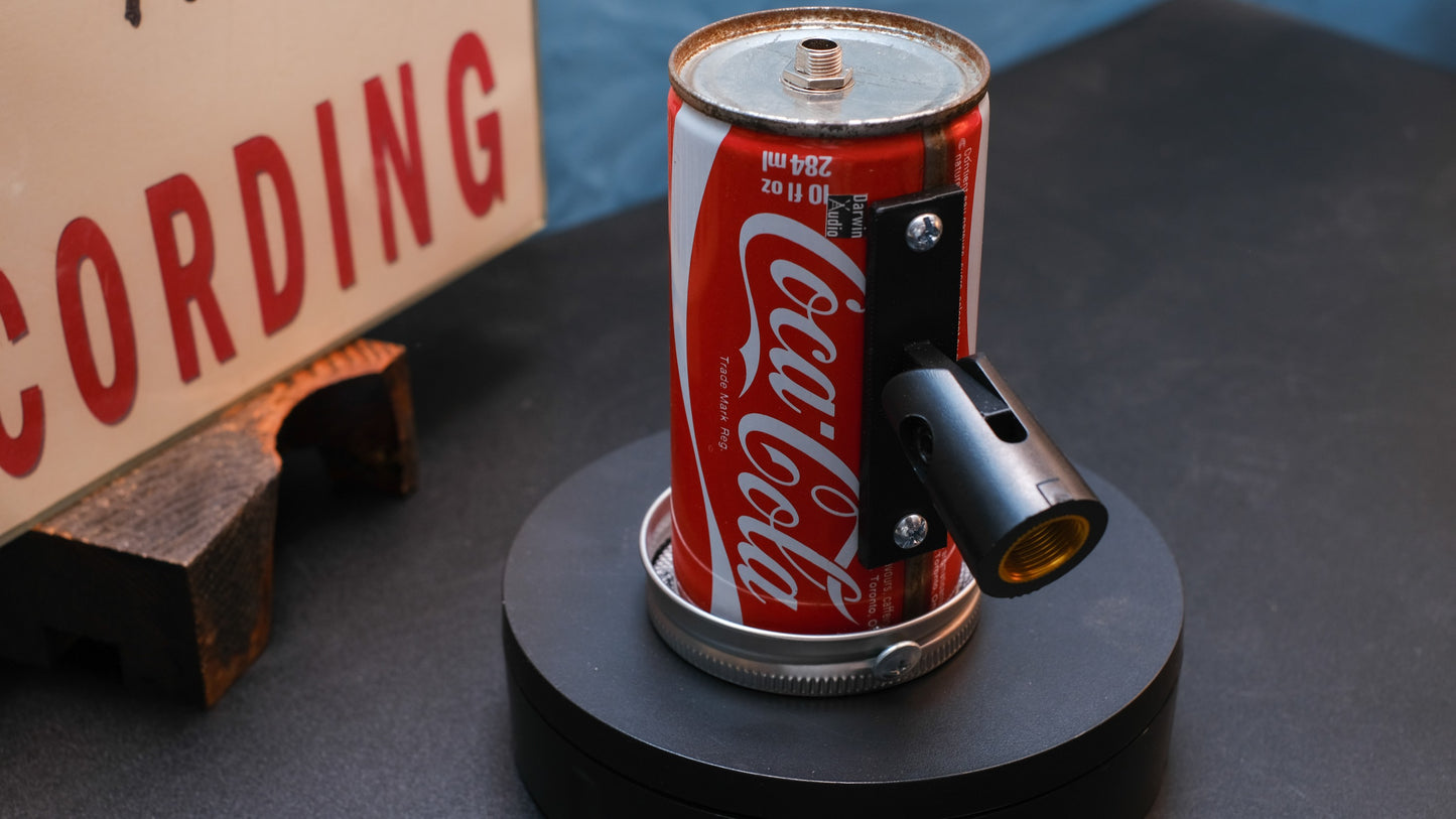 Lo Fi Soda Can Microphone - 1970s Canadian Coca Cola