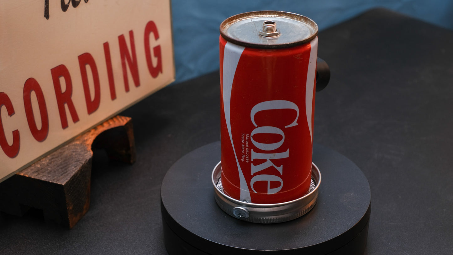 Lo Fi Soda Can Microphone - 1970s Canadian Coca Cola