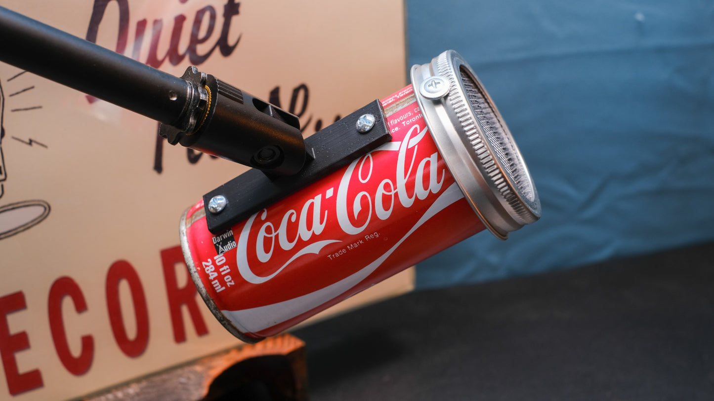 Lo Fi Soda Can Microphone - 1970s Canadian Coca Cola