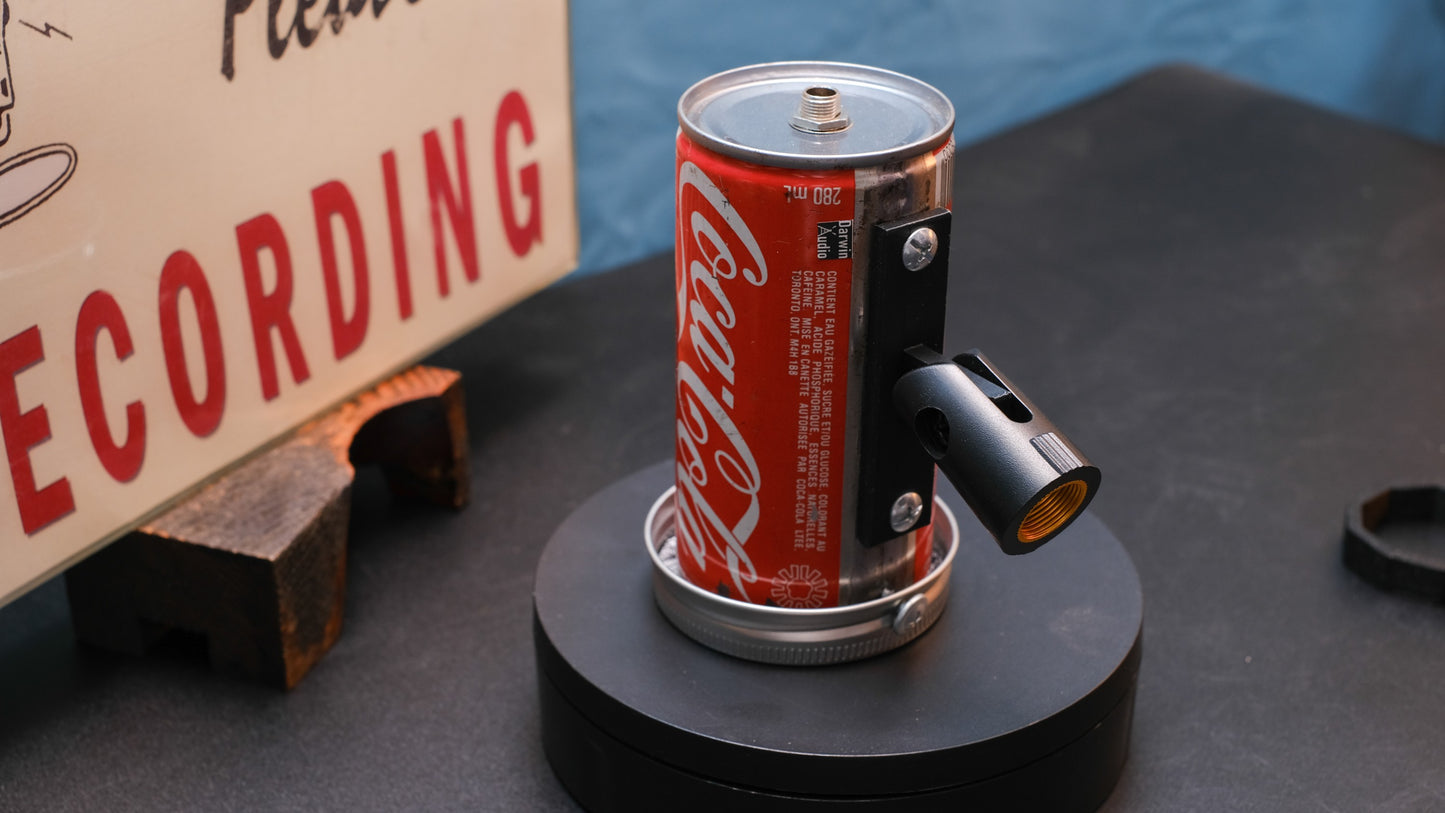 Lo Fi Soda Can Microphone - 1970s Toronto Canadian Coca Cola