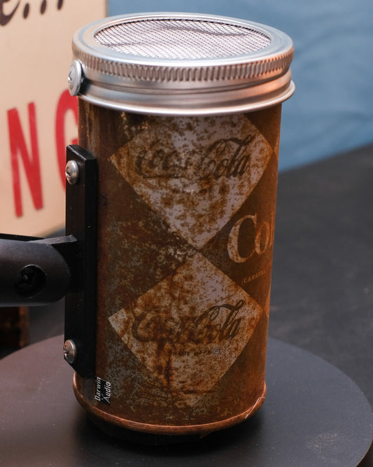 Lo Fi Soda Can Microphone - 1960s Vintage Coca Cola