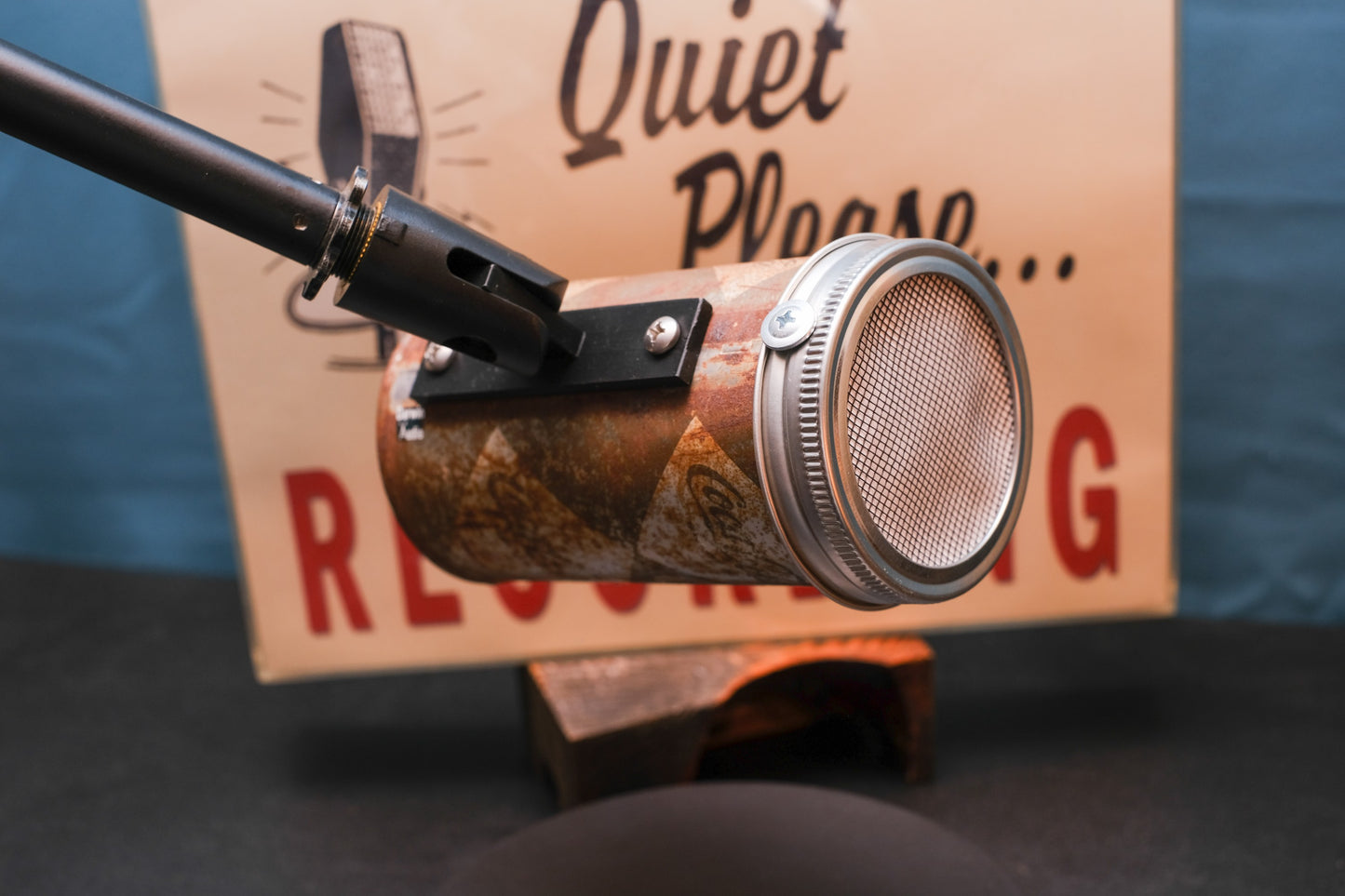 Lo Fi Soda Can Microphone - 1960s Vintage Coca Cola
