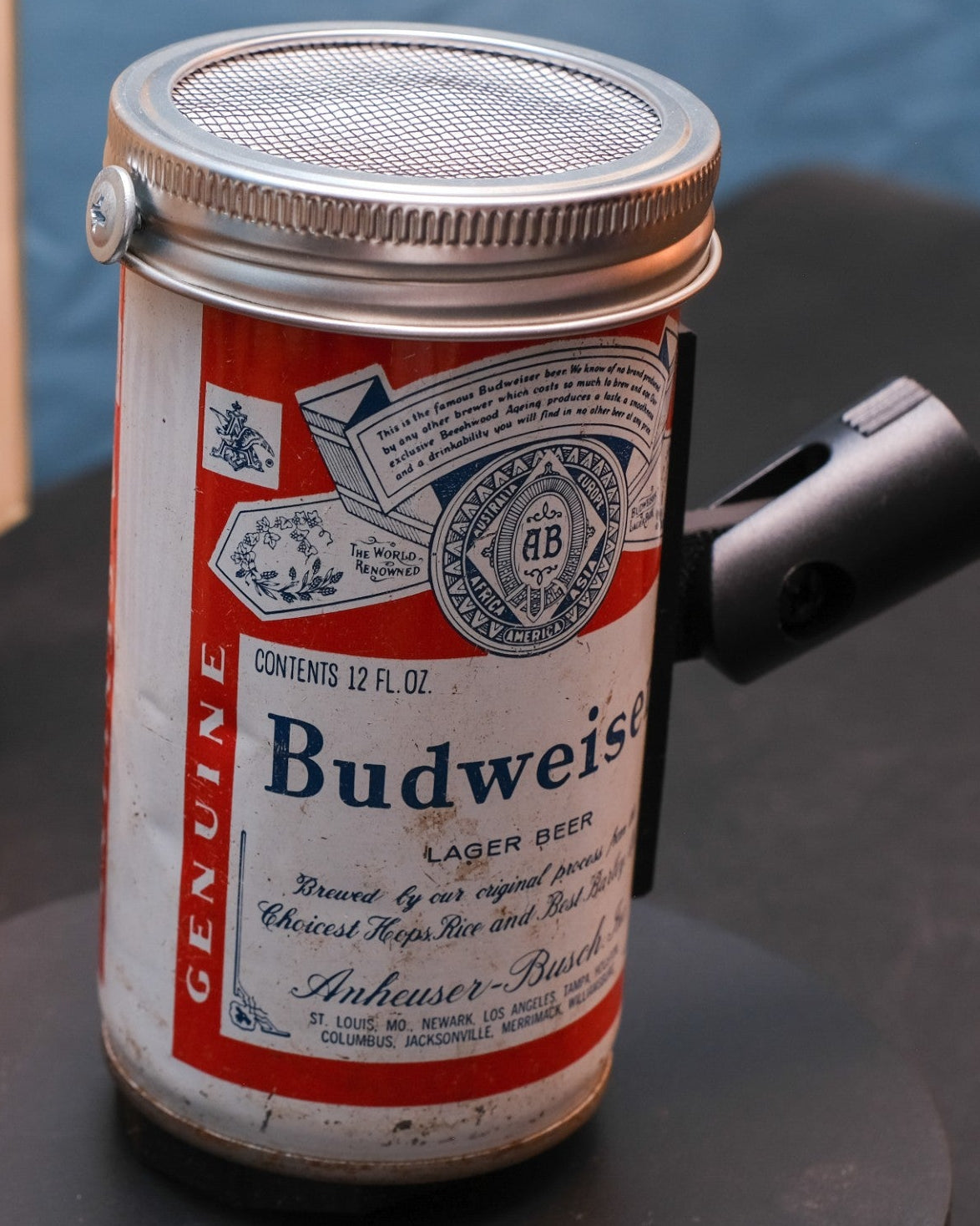 Lo Fi Beer Can Microphone - Classic Budweiser