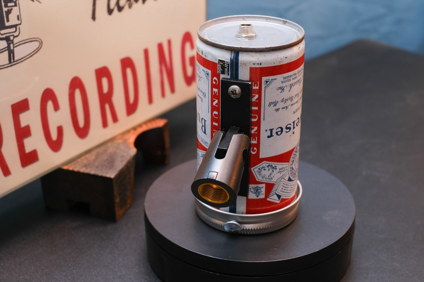 Lo Fi Beer Can Microphone - Classic Budweiser
