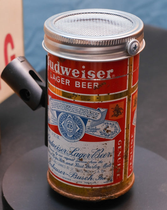 Lo Fi Beer Can Microphone - Classic Gold Budweiser