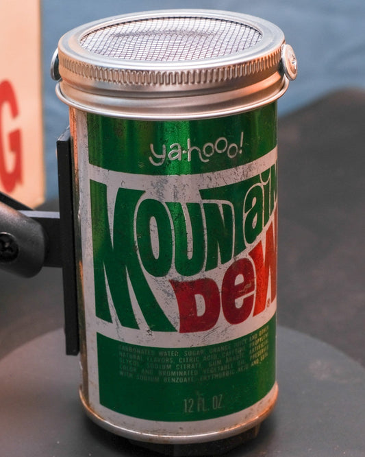 Lo Fi Soda Can Microphone - 1960s Yahoo Mountain Dew