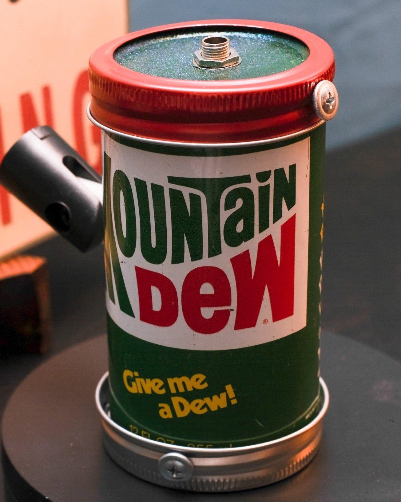 Lo Fi Soda Can Microphone - 1970s Rare T-Shirt Giveaway Mountain Dew
