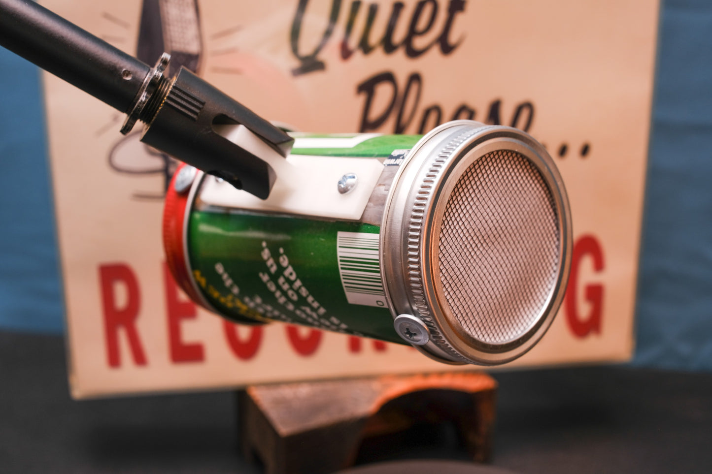 Lo Fi Soda Can Microphone - 1970s Rare T-Shirt Giveaway Mountain Dew