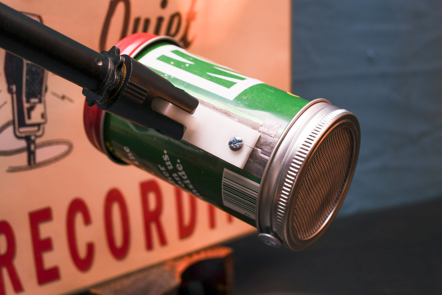 Lo Fi Soda Can Microphone - 1970s Rare T-Shirt Giveaway Mountain Dew