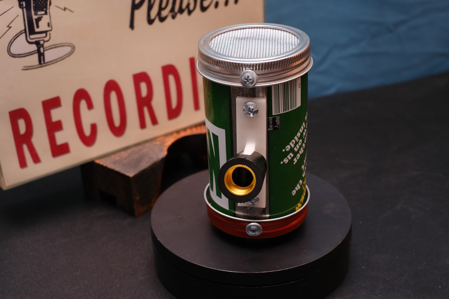 Lo Fi Soda Can Microphone - 1970s Rare T-Shirt Giveaway Mountain Dew