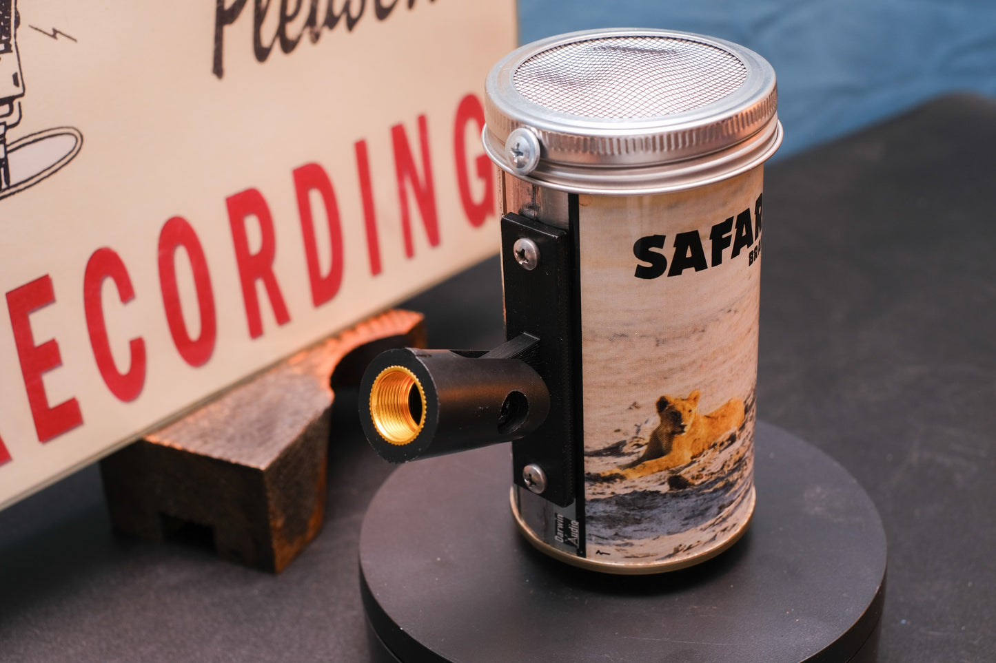 Lo Fi Beer Can Microphone - Safari Lions