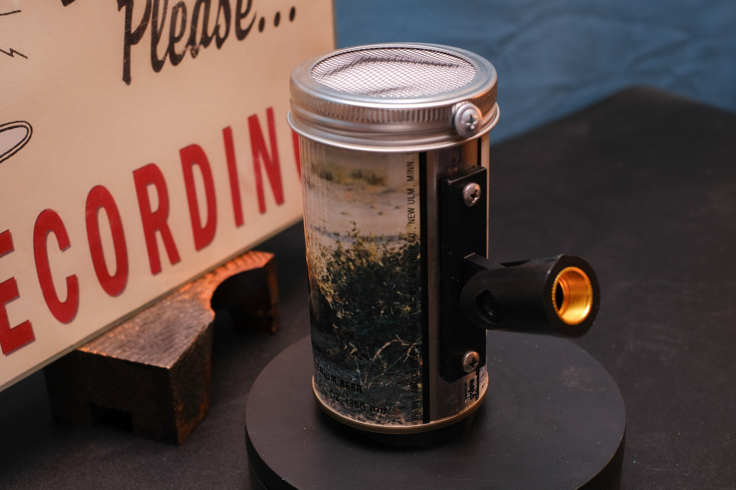 Lo Fi Beer Can Microphone - Safari Lions