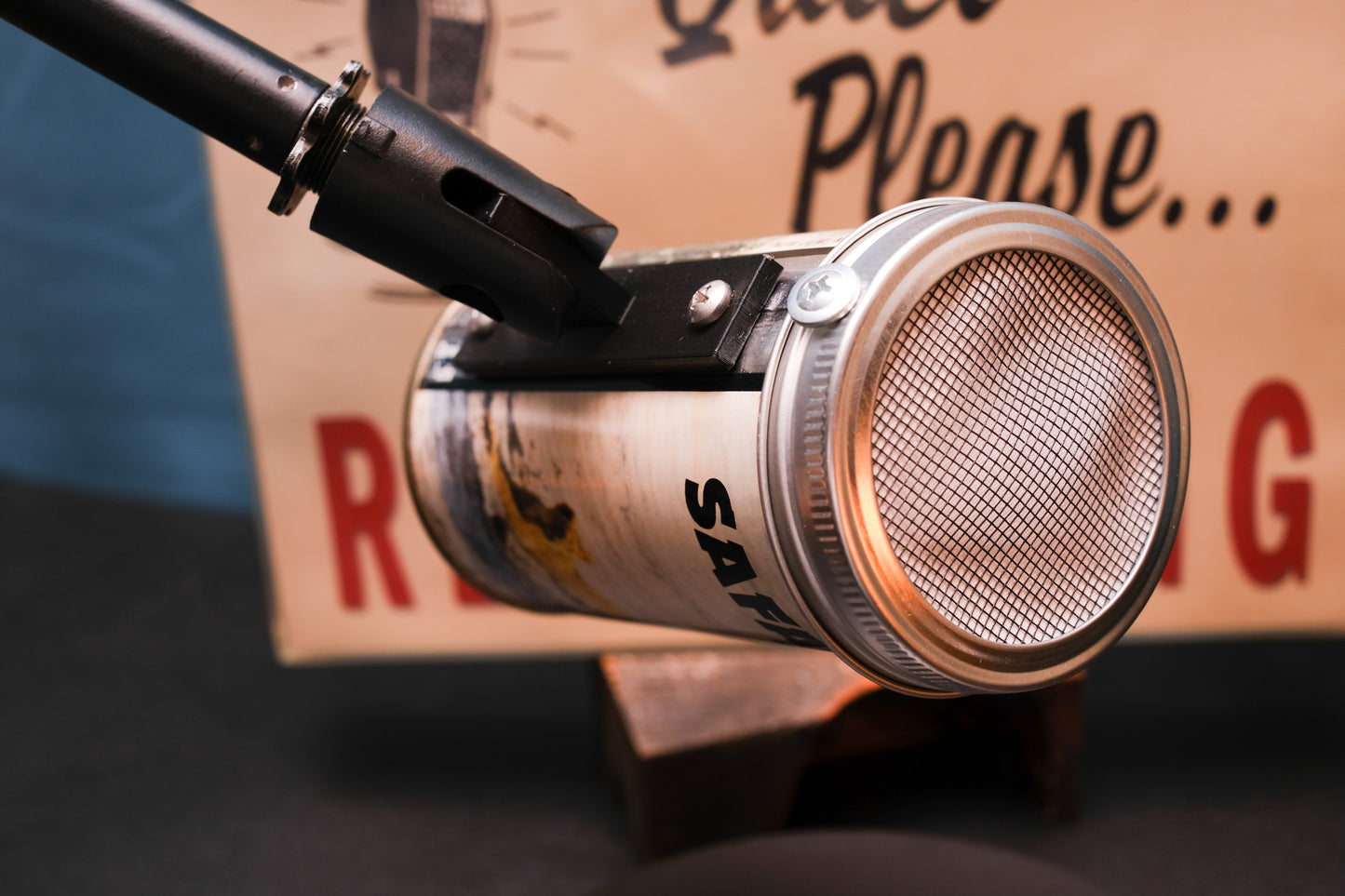 Lo Fi Beer Can Microphone - Safari Lions