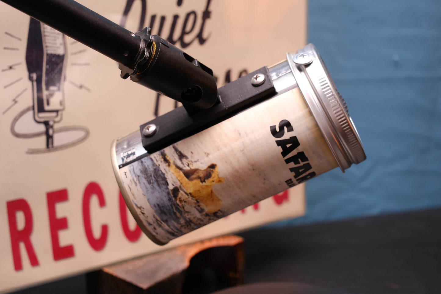 Lo Fi Beer Can Microphone - Safari Lions