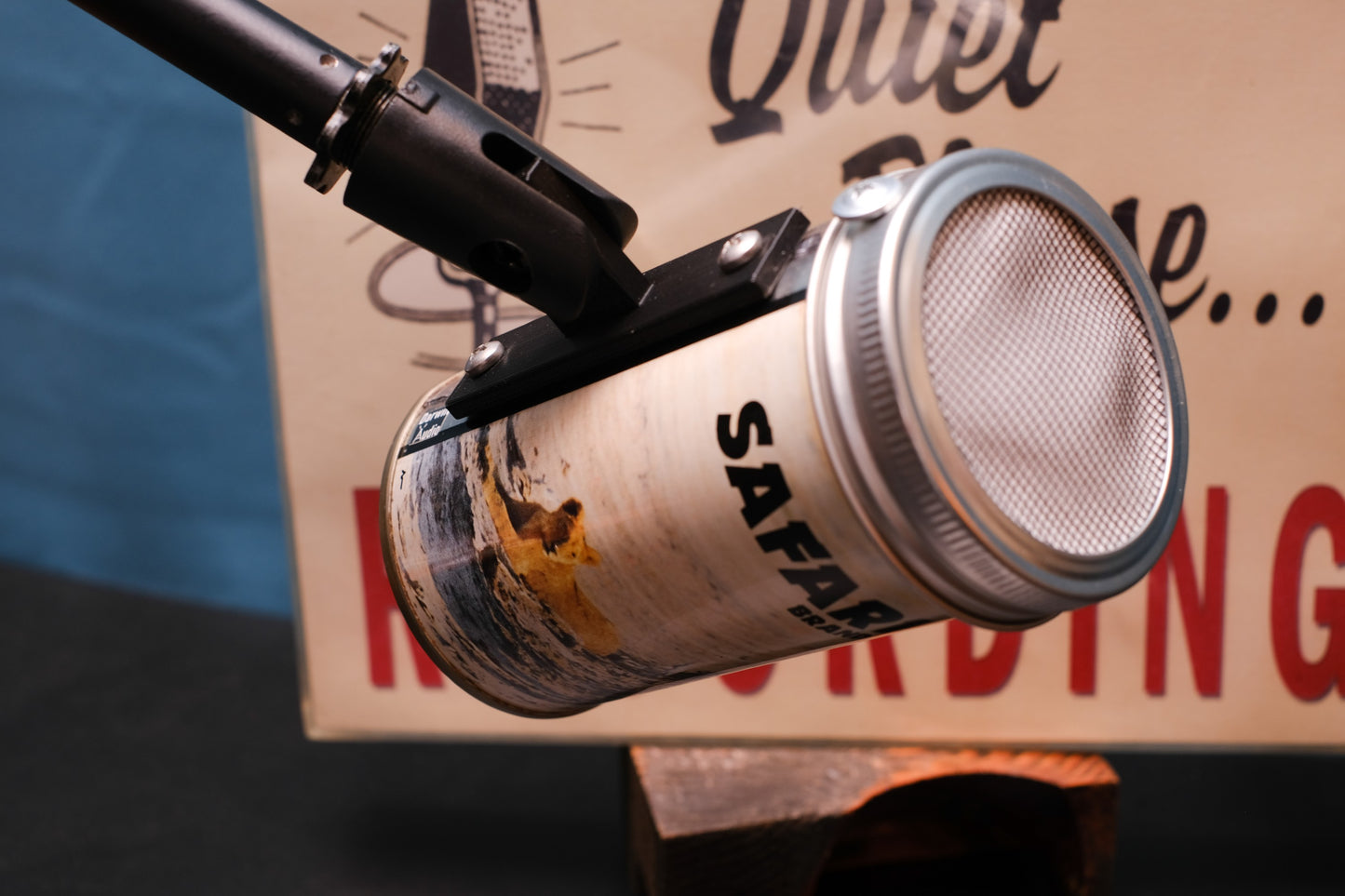 Lo Fi Beer Can Microphone - Safari Lions