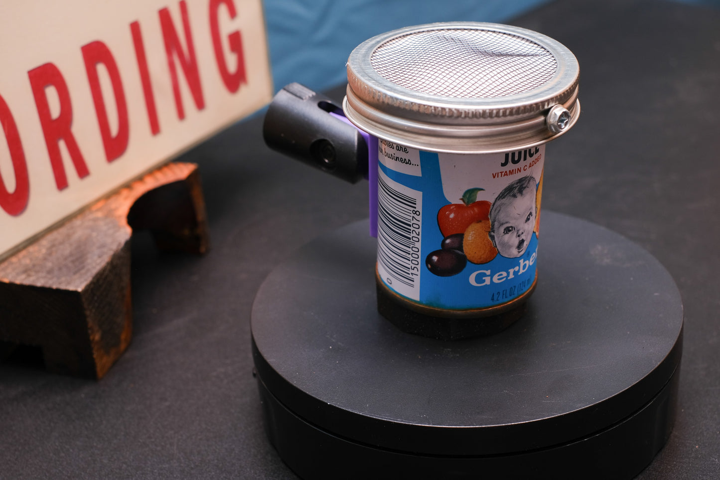 Lo Fi Can Microphone - 1970s Mixed Fruit Gerber Baby Juice