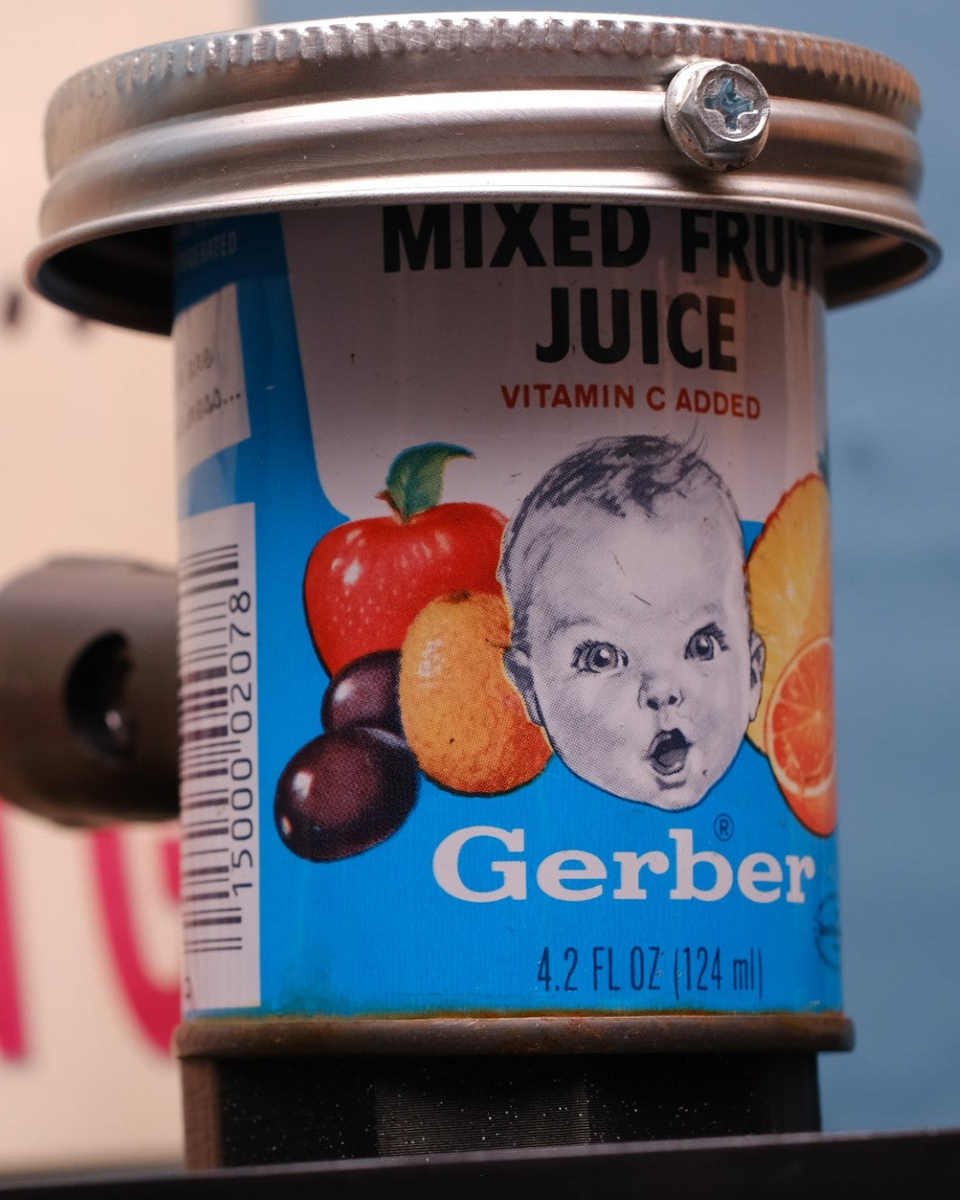 Lo Fi Can Microphone - 1970s Mixed Fruit Gerber Baby Juice
