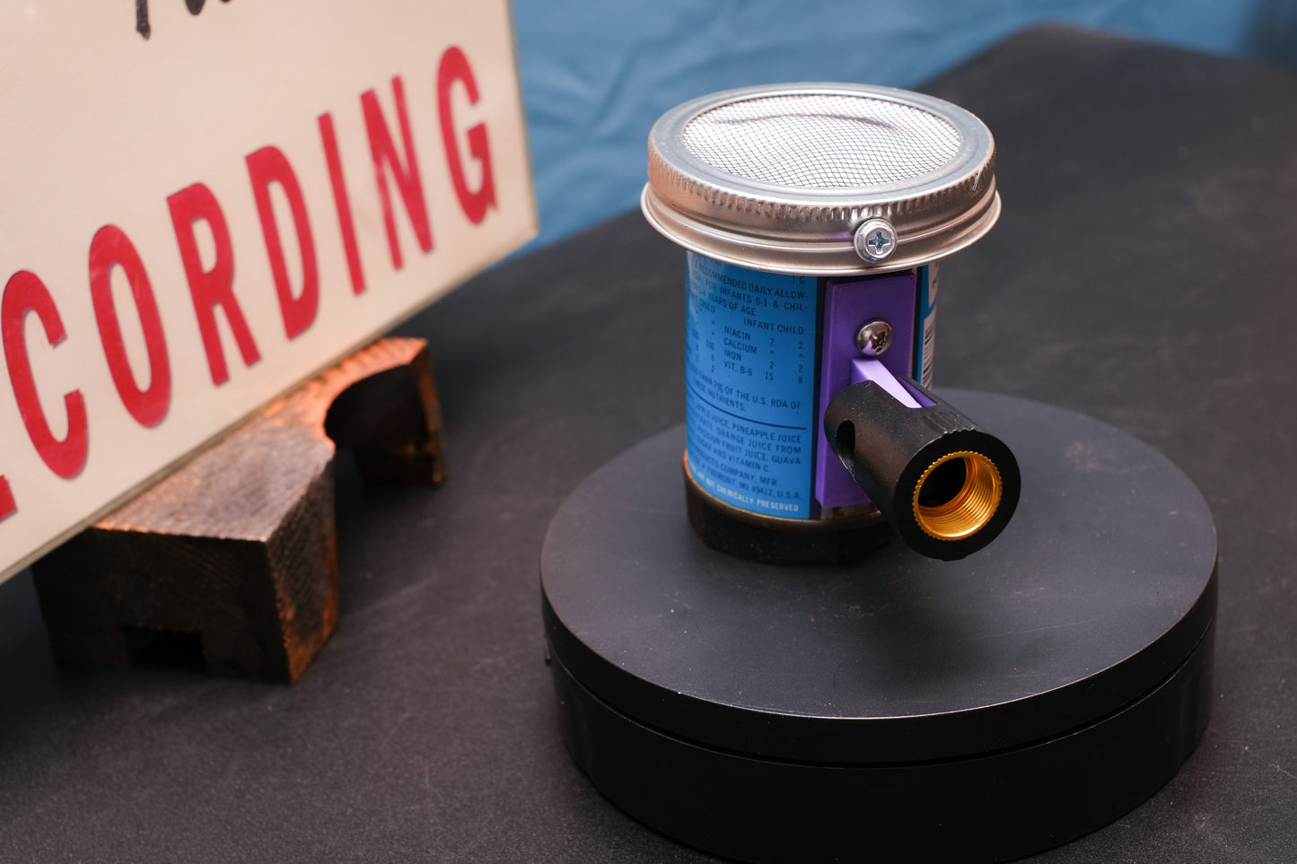 Lo Fi Can Microphone - 1970s Mixed Fruit Gerber Baby Juice