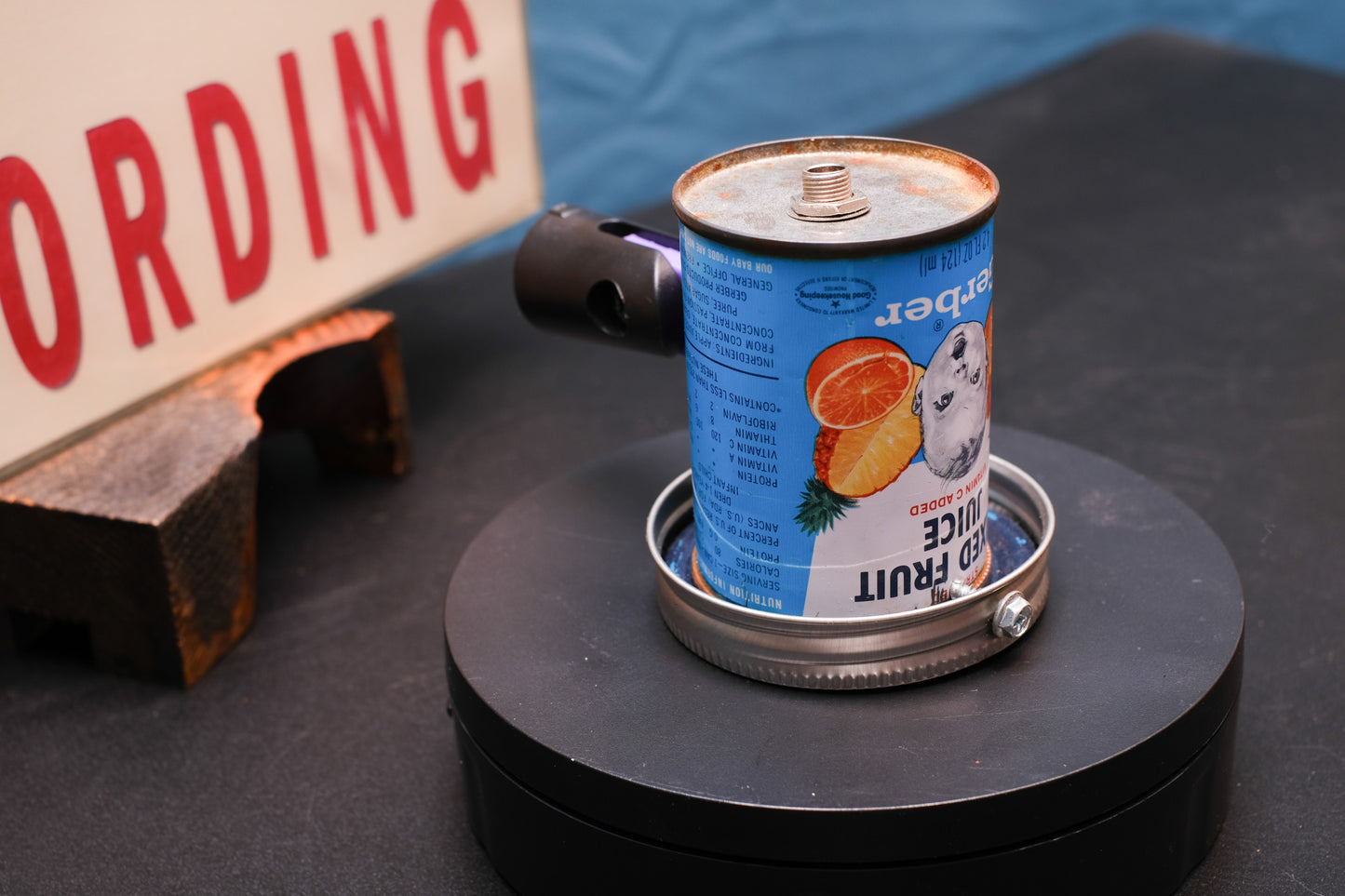 Lo Fi Can Microphone - 1970s Mixed Fruit Gerber Baby Juice