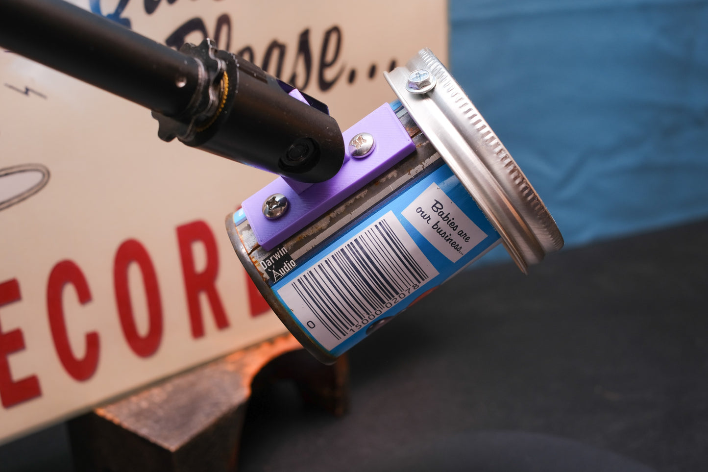 Lo Fi Can Microphone - 1970s Mixed Fruit Gerber Baby Juice