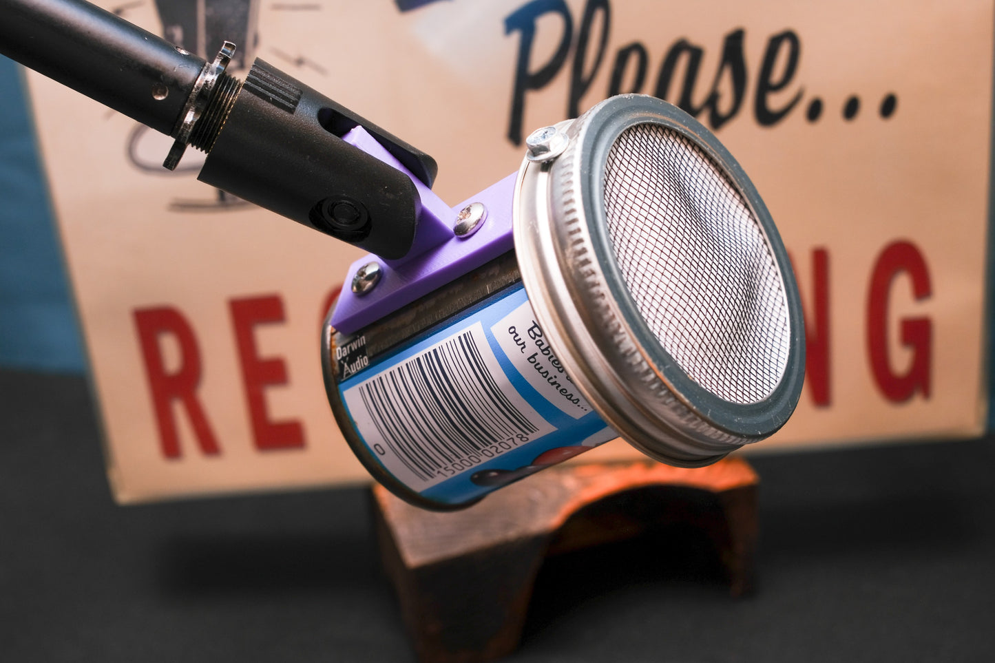 Lo Fi Can Microphone - 1970s Mixed Fruit Gerber Baby Juice