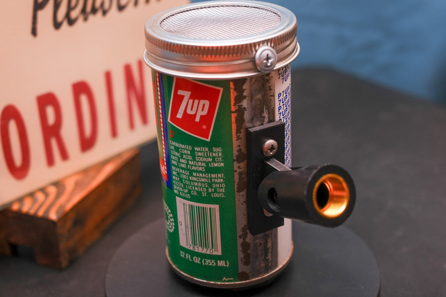 Lo Fi Soda Can Microphone - 1976 7up North Dakota