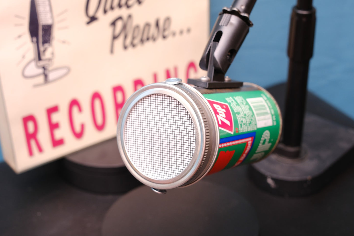 Lo Fi Soda Can Microphone - 1976 7up North Dakota