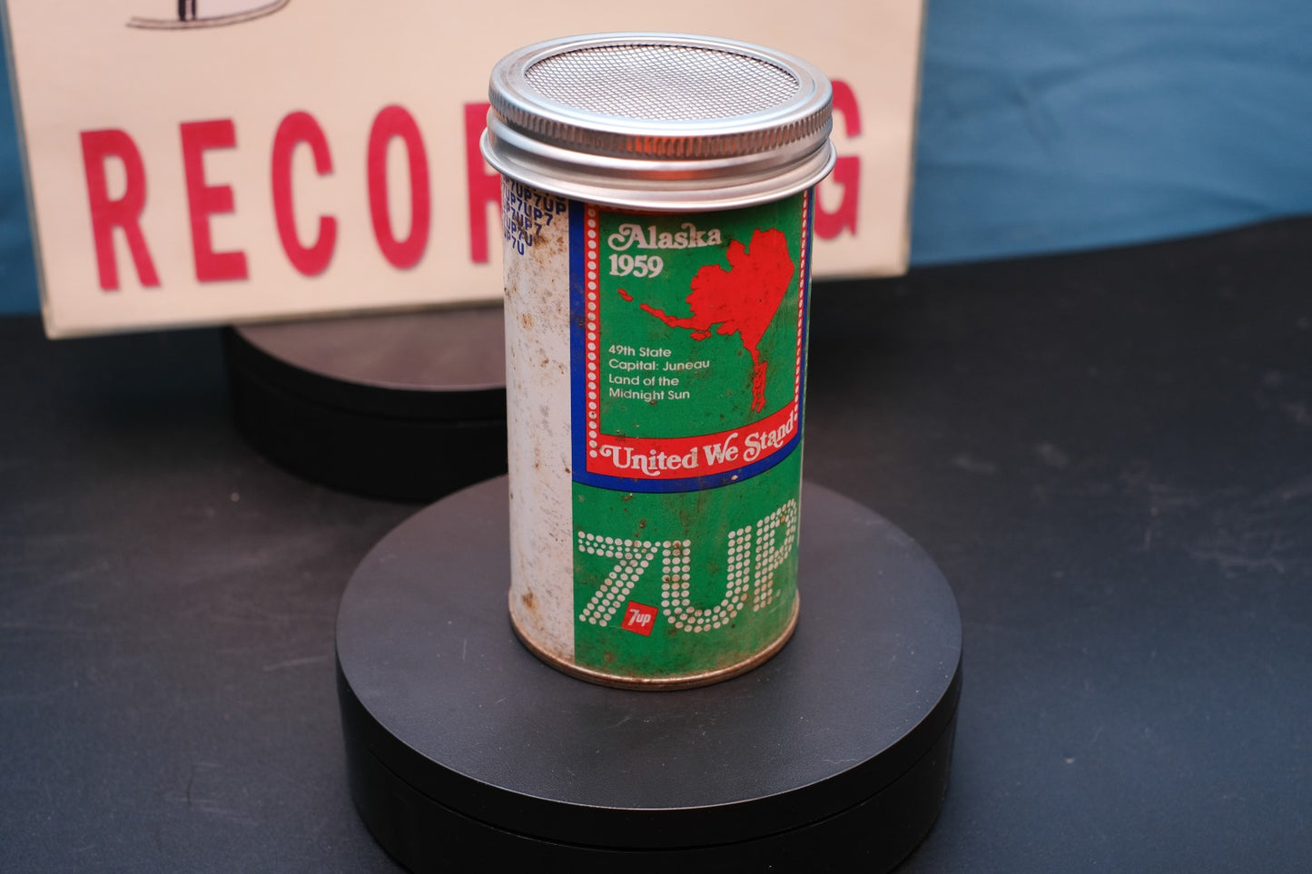 Lo Fi Soda Can Microphone - 1976 7up Alaska