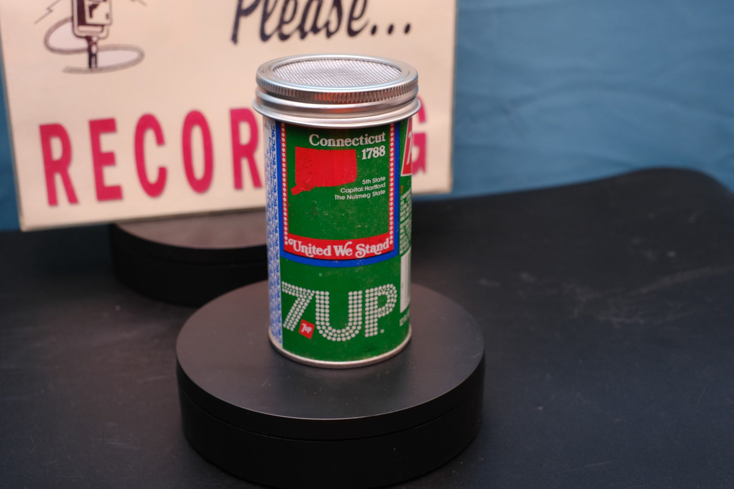 Lo Fi Soda Can Microphone - 1976 7up Connecticut