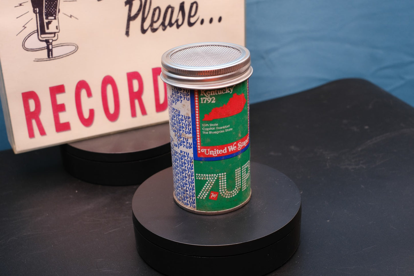 Lo Fi Soda Can Microphone - 1976 7up Kentucky