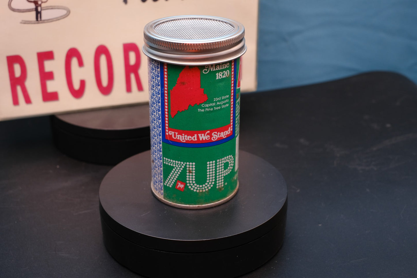 Lo Fi Soda Can Microphone - 1976 7up Maine