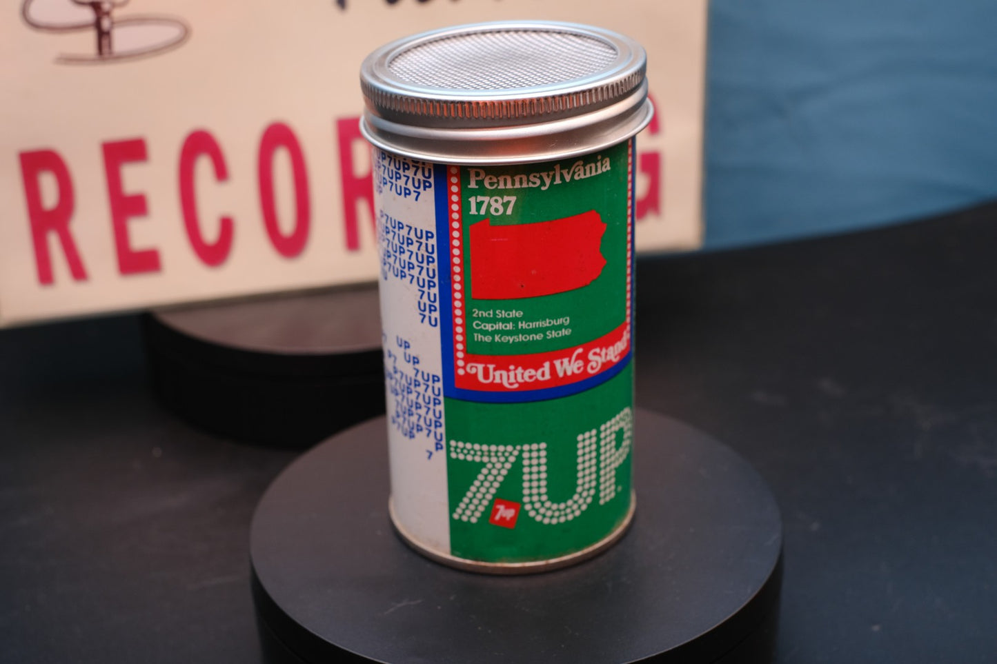 Lo Fi Soda Can Microphone - 1976 7up Pennsylvania