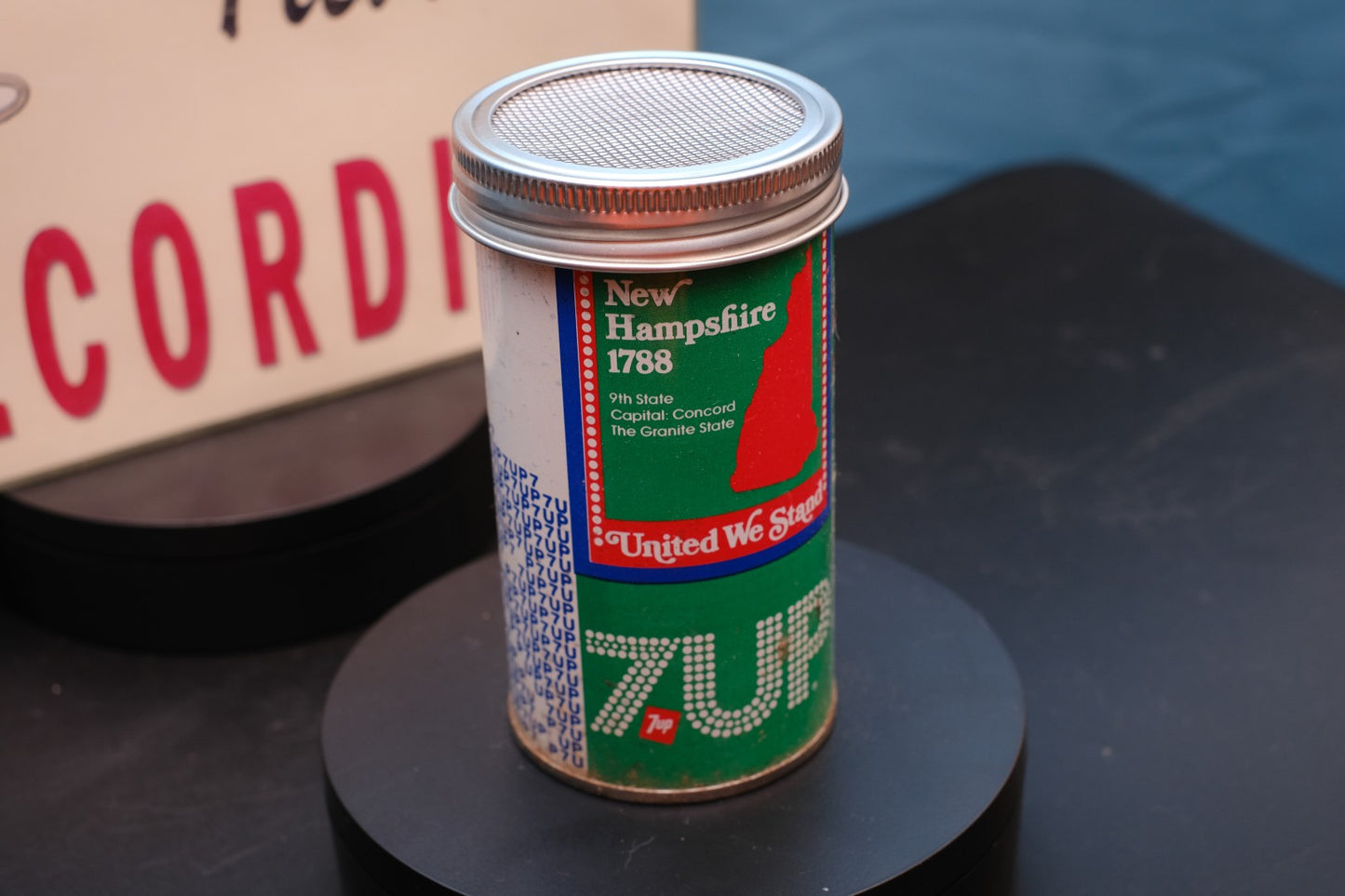 Lo Fi Soda Can Microphone - 1976 7up New Hampshire