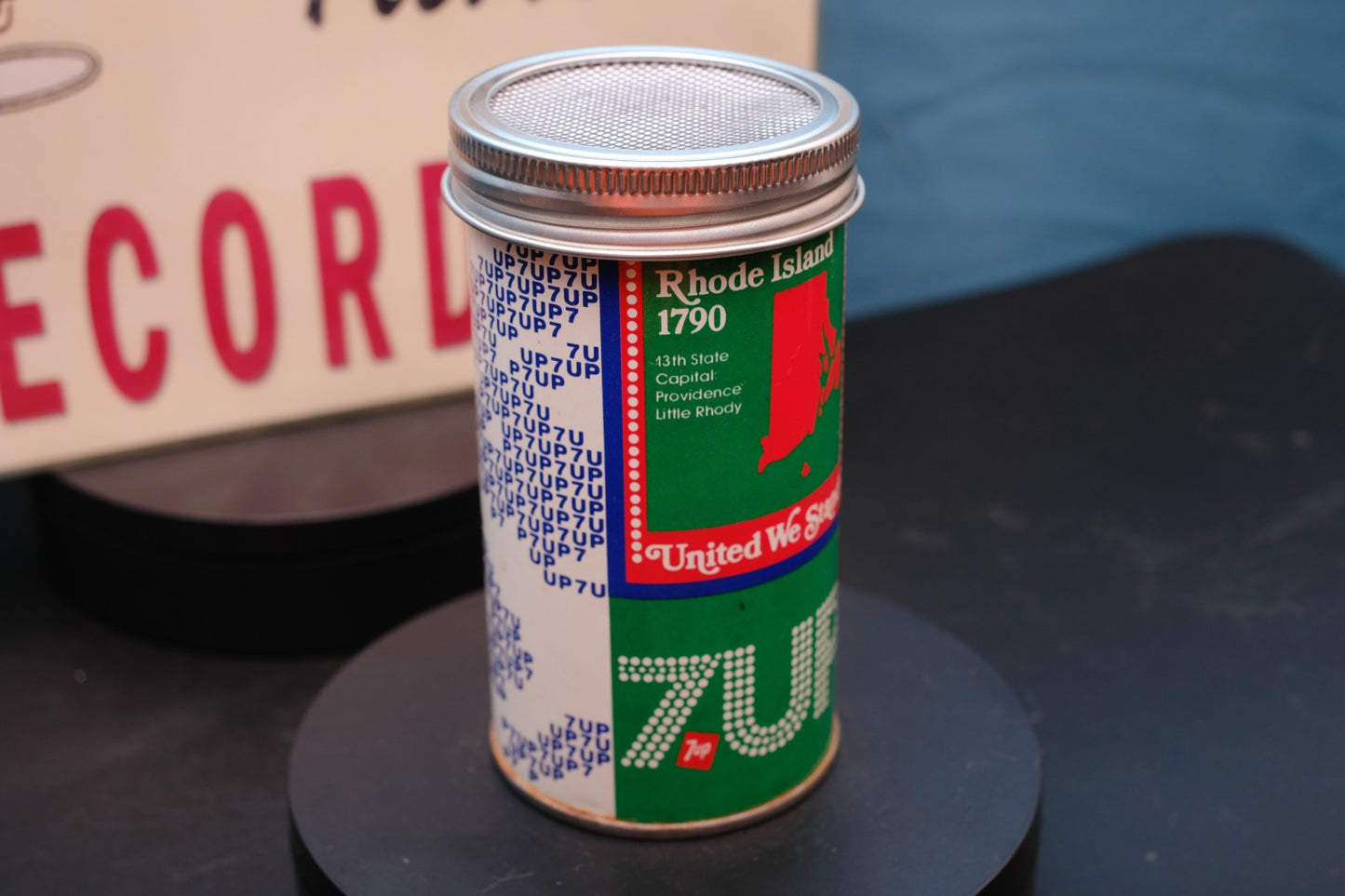 Lo Fi Soda Can Microphone - 1976 7up Rhode Island