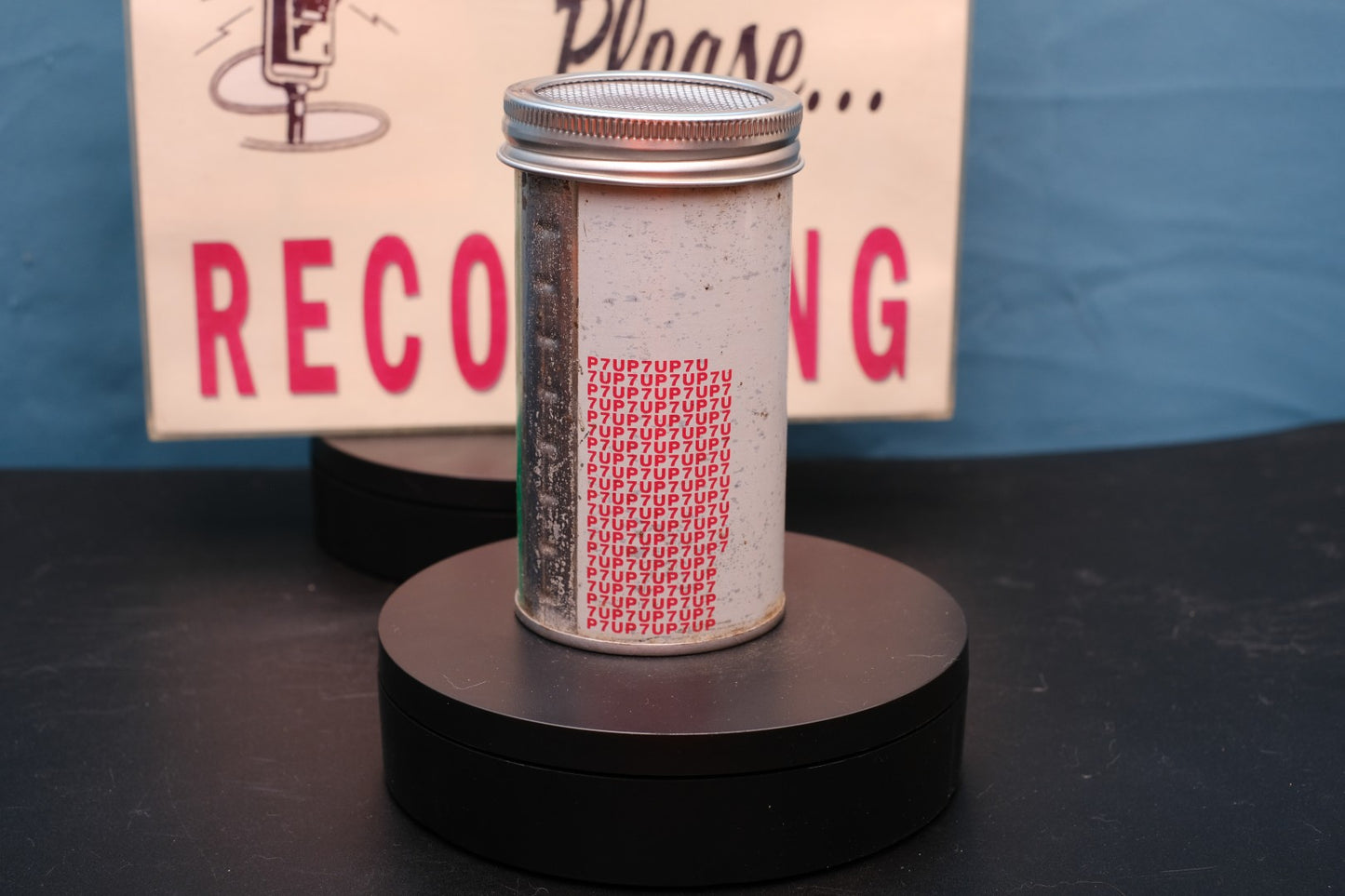 Lo Fi Soda Can Microphone - 1976 7up West Virginia