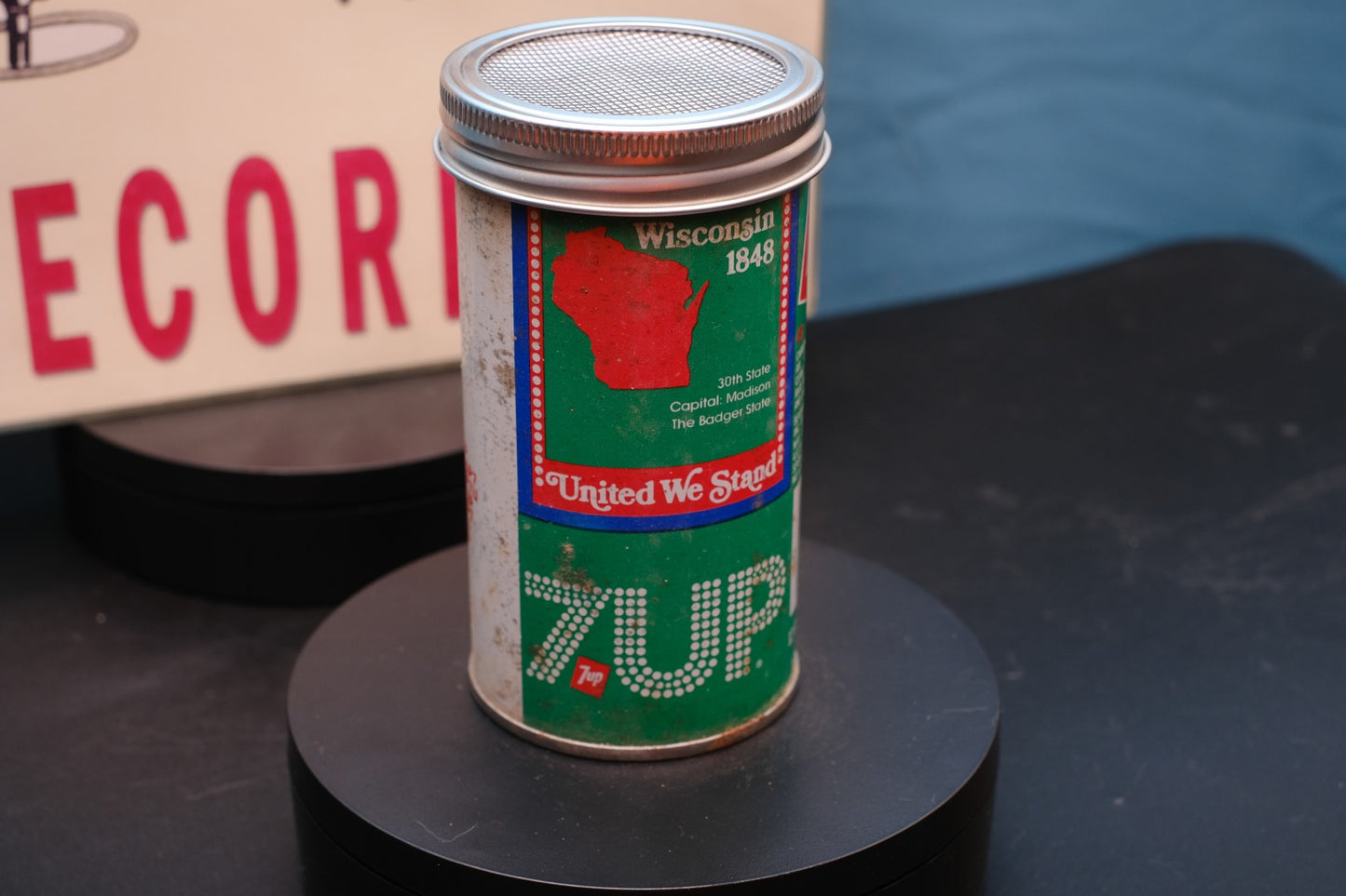Lo Fi Soda Can Microphone - 1976 7up Wisconsin