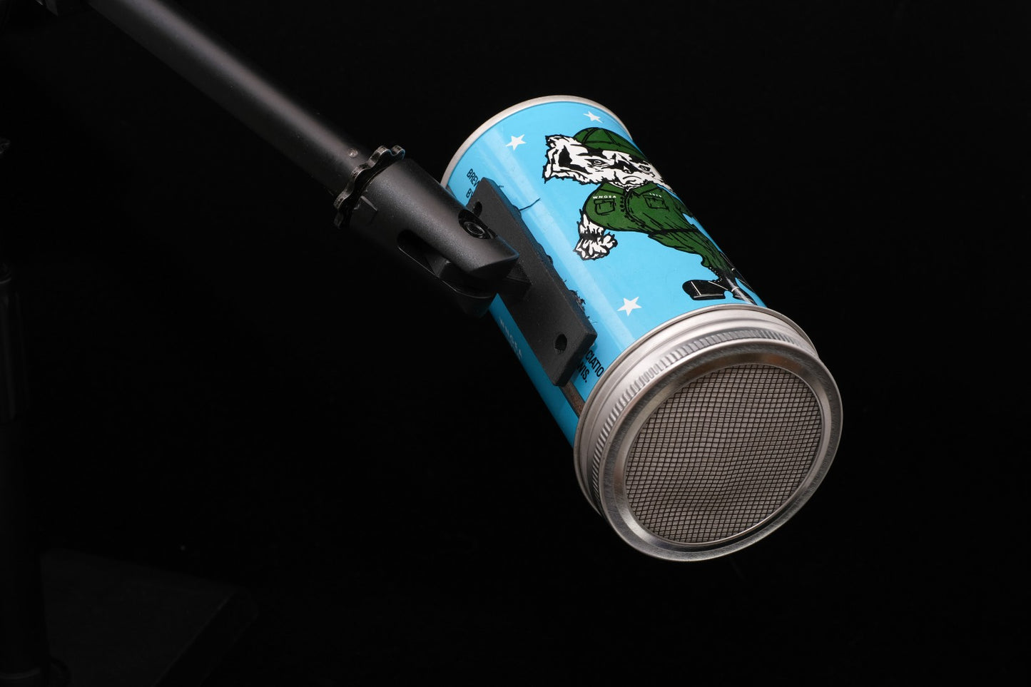 Lo Fi Beer Can Microphone - National Guard Badger