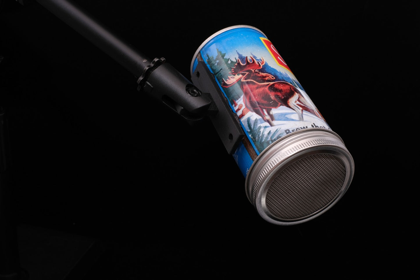 Lo Fi Beer Can Microphone - Schmidt Loggers and Moose