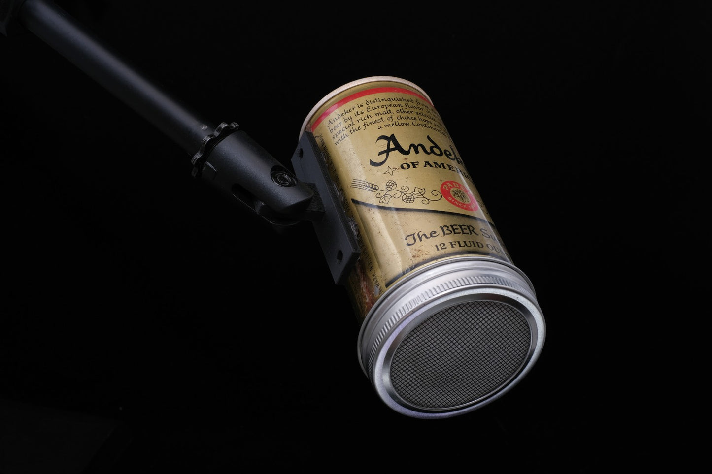 Lo Fi Beer Can Microphone - Pabst Andeker