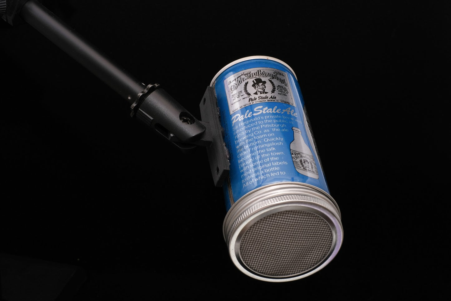 Lo Fi Beer Can Microphone - Blue Olde Frothingslosh