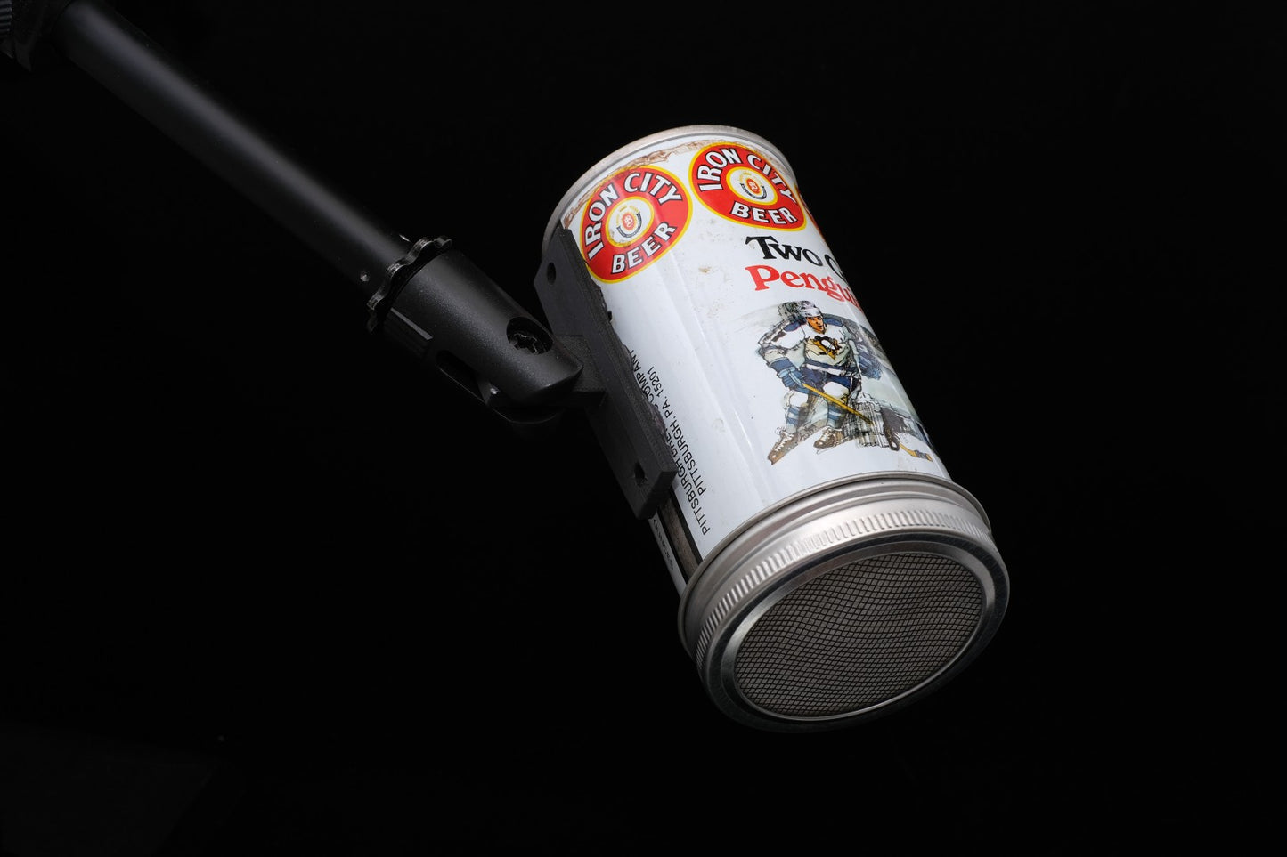 Lo Fi Beer Can Microphone - Hockey Pittsburgh Penguins