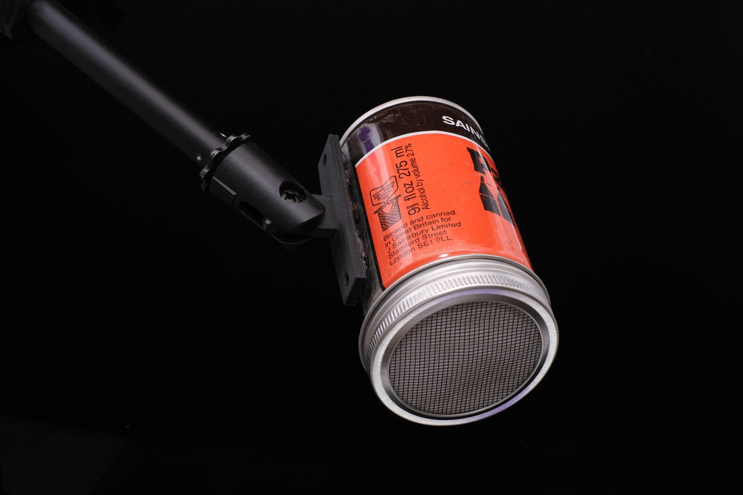 Lo Fi Beer Can Microphone - London Sainsbury's Pale Ale