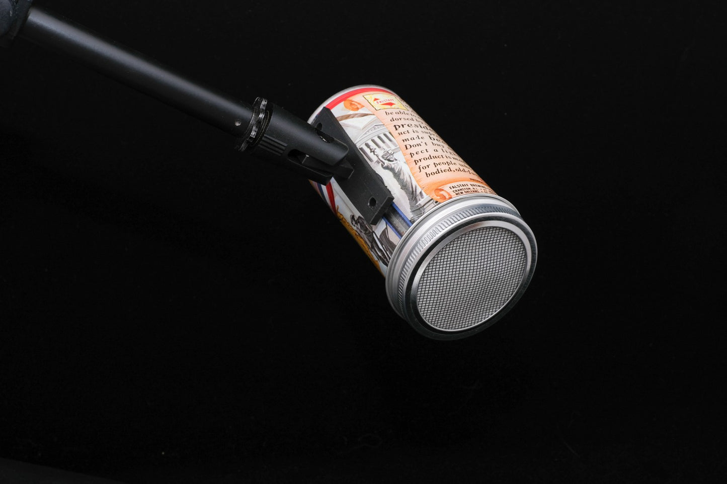 Lo Fi Beer Can Microphone - Falstaff George Washington