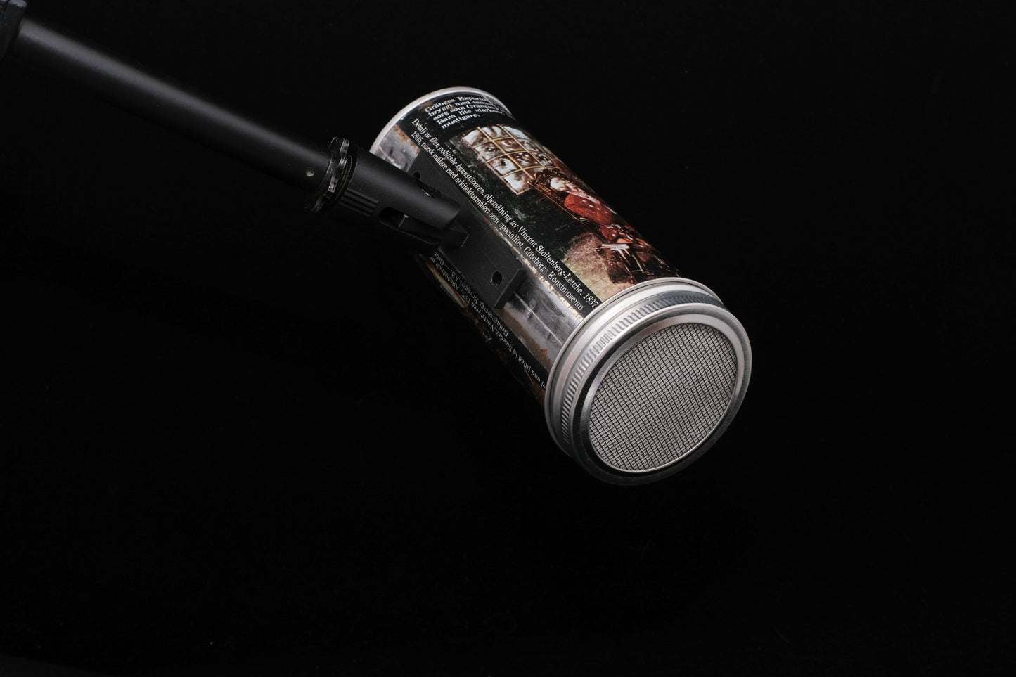 Lo Fi Beer Can Microphone - Sweden Gränges Reading Den