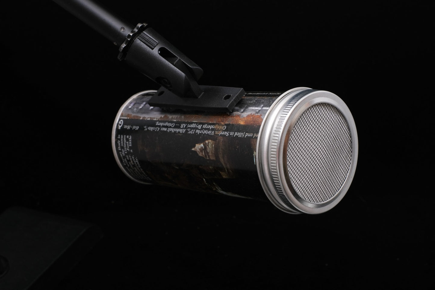 Lo Fi Beer Can Microphone - Sweden Gränges Smoking