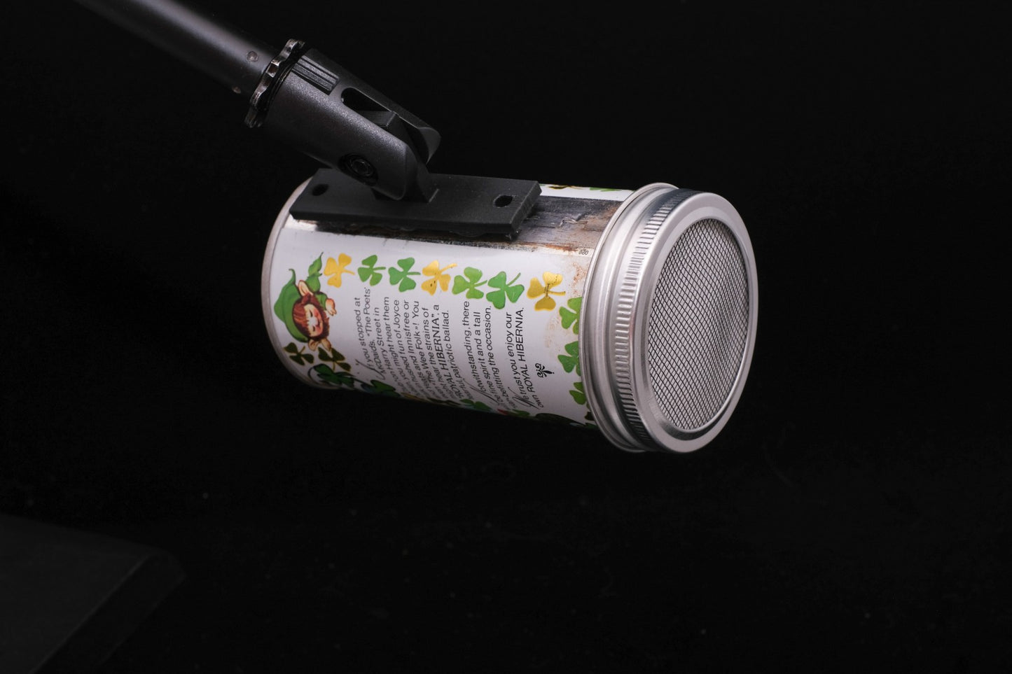 Lo Fi Beer Can Microphone - Hibernia Leprechaun Lute