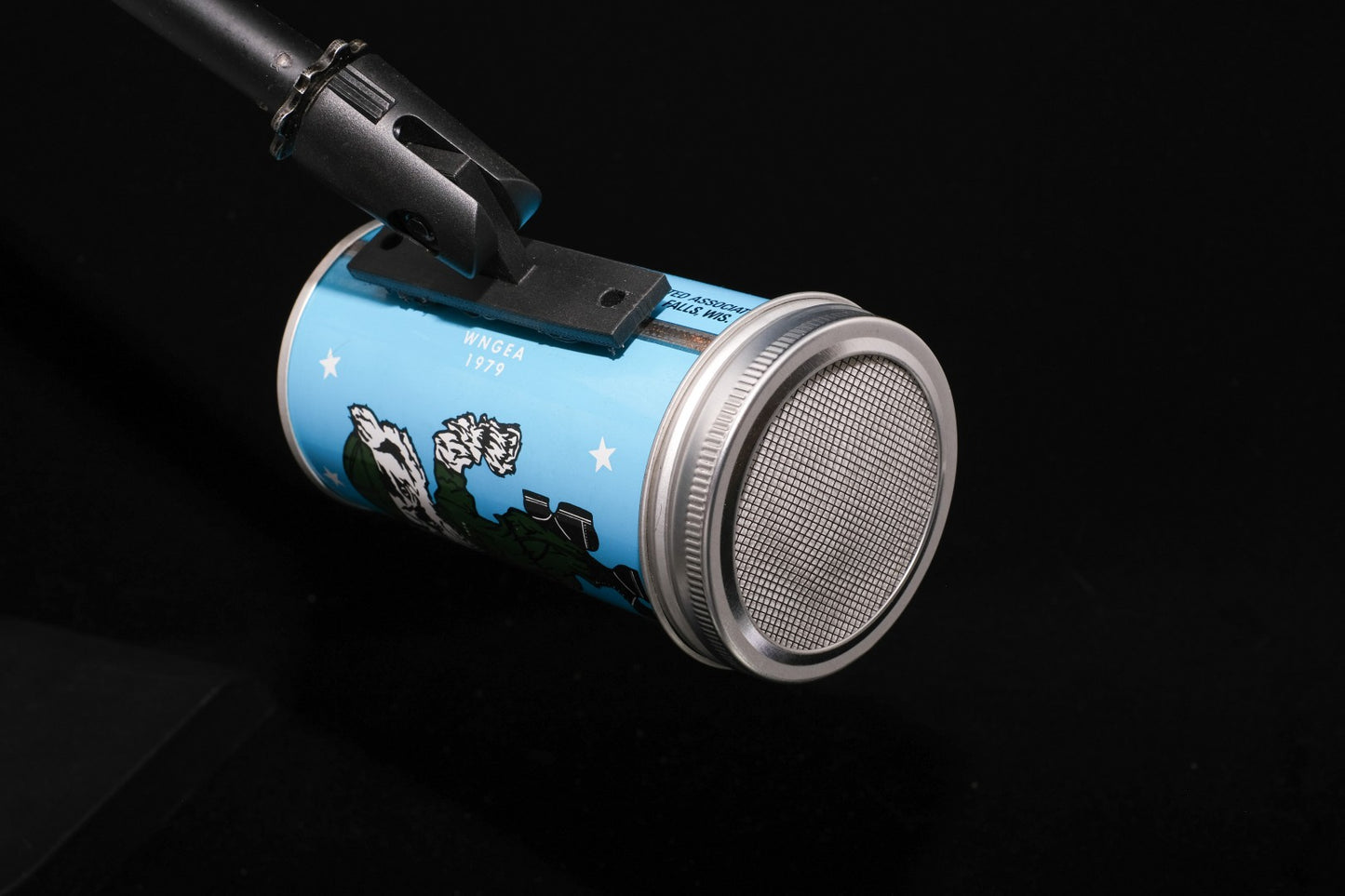 Lo Fi Beer Can Microphone - National Guard Badger