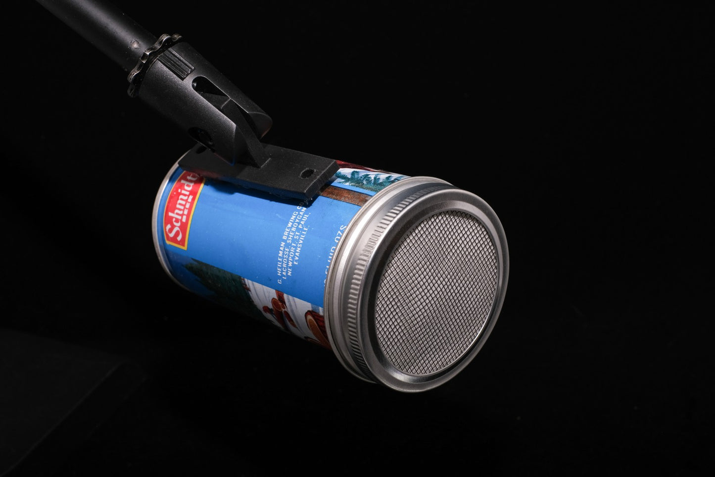 Lo Fi Beer Can Microphone - Schmidt Loggers and Moose