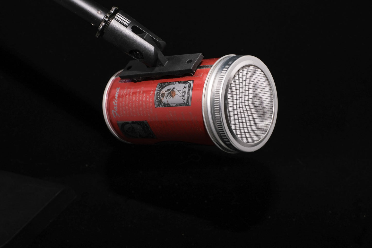 Lo Fi Beer Can Microphone - Red Olde Frothingslosh
