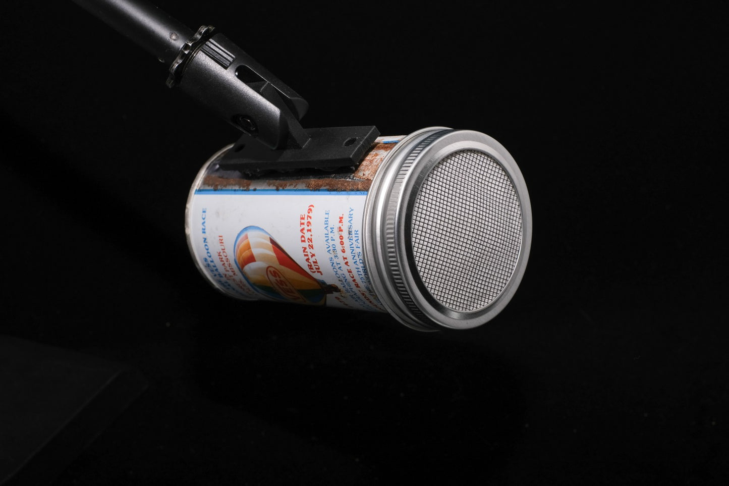 Lo Fi Soda Can Microphone - Vess Hot Air Balloon Cola